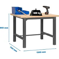 Simonwork (bancos De Trabajo) Bt6 Werkbank 865x1200x750 Mm