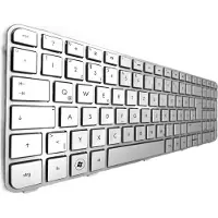 T-ProTek DE - Silber Tastatur mit Rahmen kompatibel für HP Pavilion DV6-6109sg, DV6-6110sg