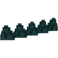 LEGO 3x8x7 Felsen Felsplatte LURP Berg Dunkelgrau - 6083 NEU! Menge 3x
