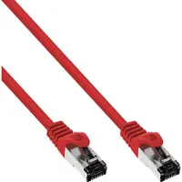 InLine Patchkabel, S/FTP (PiMf), Cat.8.1, 2000MHz, halogenfrei, rot, 5m, 5 m, Cat8.1, S/FTP (S-STP), RJ-45, RJ-45, Rot