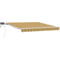 Syfax Einziehbare Markise Mehrfarbig 300 x 250 cm Stoff und Stahl