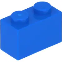 LEGO : 100x Stein 1x2 in 'Blue'