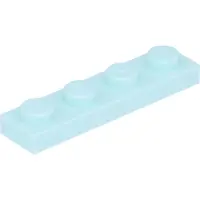 LEGO 1x4 Platte 3710 - 250 Stück Helles Aqua
