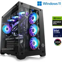 CSL Computer Gaming PC, Intel Core Ultra 7 265KF, 3900 MHz, GeForce RTX 5070, 32 GB DDR5 RAM, 2000 GB M.2 SSD, Windows 11 Home, USB 3.2 | M11980H