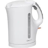 Clatronic Wasserkocher | Wasserkocher 1,7 L mit automatischer & manueller Abschaltung | herausnehmbarer Kalkfilter | max. 2200Watt | WK 3819 weiß