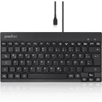 Perixx PERIBOARD-426, DE, kabelgebunden, USB Mini Tastatur mit flachen Tasten