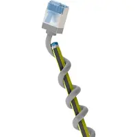 Goobay Ultraflexibles CAT 6A Patchkabel, slim, U/FTP, grau