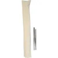 Mendler Schutzhülle Sonnenschirme bis 3m z.B. Casoria/C57/Florida, Hülle Schutzhaube Klettverschluss, Polyester 240g/m² creme