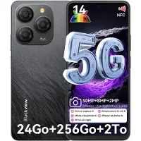 Blackview Shark 9 Handy 5G 24GB(8+16GB)+256GB/2TBTF,Octa Core,Super PD 50MP AI Fotoalbum, Smartphone ohne vertrag, 6.67“, 5000mAh, Dual SIM, 4K Video