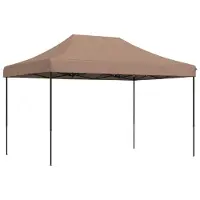 DKD Home Decor Partyzelt Faltbar Pop-Up Braun 410x279x315 cm