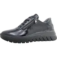 Waldlaufer H-Biggi Damenschuhe Schnürschuhe Sportive Schwarz Freizeit, Schuhgröße:EUR 41.5 | UK 7.5