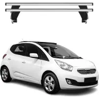 Menabo Dachträger Grundtäger für Kia Venga 2010-2014 50kg Aluminium Silber 2 tlg