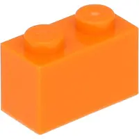 LEGO 250 Stück 3004 Stein Brick 1x2 Part Basic Steine 250 Orange