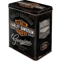 Nostalgic Art Vorratsdose L "Harley-Davidson Genuine Logo" Unisexneutral020 - Motorradzubehör - Geschenkideen