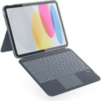 EPICO beleuchtete Tastatur mit Gehäuse für iPad Pro 11"/iPad Air 10,9"/10,9" M1/M2/M3 - DE