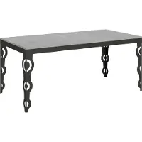 Itamoby - Ausziehtisch 180/440x90 cm Karamay Evolution Zement Gestell und Füße Anthrazit