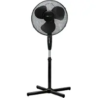 Clatronic Ventilator mit Schwenkfunktion | höhenverstellbar | leise Ø 40cm | Standventilator 3 Stufen | Neigungswinkel verstellbar |VL 3603 S schwarz