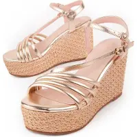 Montevita Sandale Mit Keilabsatz Salia10 Gold