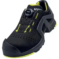Uvex 1 support Halbschuhe S1P schwarz, gelb Weite 12 Gr. 36