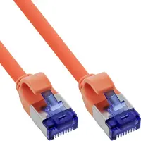InLine 74925O, 25 m, Cat6a, S/FTP (S-STP), RJ-45, RJ-45, Orange