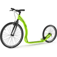 Yedoo Trexx Sport Alloy Roller Scooter Tretroller - für Erwachsene und Teenager, bis 130 kg, mit Luftreifen 26/20 und verstellbarem Lenker Grün