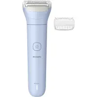 Philips 6000 series Lady Shaver Series 6000 BRL127/00 Kabelloser Rasierer, nass und trocken, Folienschaber, 1 Kopf/Köpfe, Blau, Anti-Rutsch-Griff, Akku, Integrierte Batterie