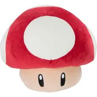 Tomy Super Mario Mocchi-Mocchi Mega Kuscheltier, Super Pilz, Rot, 36 cm