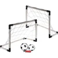 Master Set mit 3 Fußballtoren + Ball und Pumpe