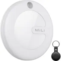 Ultron MiTag Smart Geo Tag – Bluetooth Schlüsselfinder, Tracker Sachenfinder & Koffer-Tracker für Apple Wo ist? App (iOS Only), IP67 weiß+schwarz