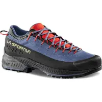 La Sportiva TX4 Evo Ws GTX wasserdichte und stabile Damen Zustiegsschuhe mit griffiger Sohle und Goretex Membrane Moonlight/Cherry Tomato EU 36,5