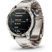 Garmin - 010-02582-51 - D2 Mach 1 - Smartwatch mit belüftetem Titanarmband und zusaetzlichem Silikonarmband schwarz