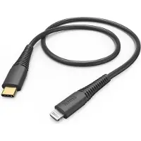 Hama 00201602, 1,5 m, Lightning, USB C, Männlich, Männlich, Schwarz