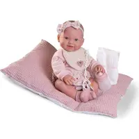 Antonio Juan Mia Newborn Puppe Pinkelt Mit Kissen 42 Cm Rosa Kinder Rosa One Size