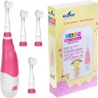 Seago Schallzahnbürste SG-902, Aufsteckbürsten: 4 St., Schallzahnbürste für Kinder rosa