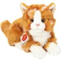 Teddy HERMANN® Teddy Hermann Katze liegend, rot getigert, 20 cm 918370