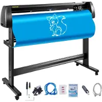 Vevor Vinyl Schneideplotter Vinyl Schneideplotter 1350 mm Slogan Schneideplotter Desktop Maschine mit der Software, Schneideplotter