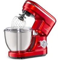 Klarstein Bella Mini Rührmaschine 1200 W 6 Stufen 4 Liter Edelstahl Pulsfunktion
