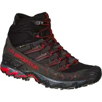 La Sportiva Ultra Raptor II Mid GTX, Mountain Hiking Footwear, 44.5, Black/Goji (Black) -