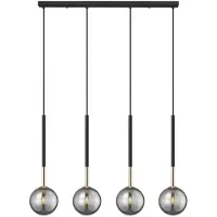 Zuma Line Pendelleuchte 4x G9 schwarz ARCTURUS P0574-04D-SDFZ
