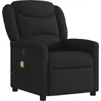 Syfax Massagesessel Schwarz Stoff