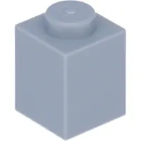 LEGO : 100x Stein 1x1 in 'Light Bluish Gray'