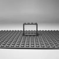 LEGO 1x4x3 Fenster Transparent Grauer Rahmen für Haus, Gebäude NEU! Menge 100x
