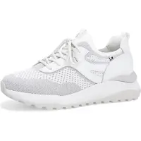 Rieker Damen Halbschuhe W250380 in Weiß mit Schnürverschluss, ganzjährig