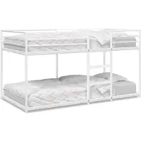 Syfax Etagenbett ohne Matratze Weiß 90x190 cm Stahl