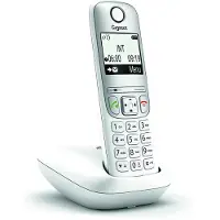 Gigaset A690, Analoges Telefon, Kabelloses Mobilteil, Freisprecheinrichtung, 100 Eintragungen, Anrufer-Identifikation, Weiß