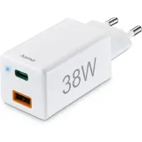 Hama Ladeadapter Schnellladegerät, 1x USB-C, 1x USB-A, Mini-Ladeger