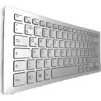 T-ProTek DEU - Silber Tastatur Keyboard Rahmen mit Beleuchtung für P/N: 9Z.NABBQ.80F