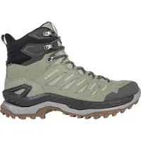 Lowa - Herren Wanderschuhe GORE-TEX &ndash; Innovo GTX Mid - Innovo GTX Mid Seaweed/Dune für Herren aus Leder - Größe 44 - Grau
