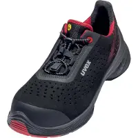 Uvex 1 G2 Halbschuhe S1P schwarz, rot Weite 14 Gr. 40