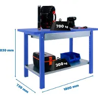 Simonwork (bancos De Trabajo) Bt6 Pro Box Werkbank 830x1800x730 Mm